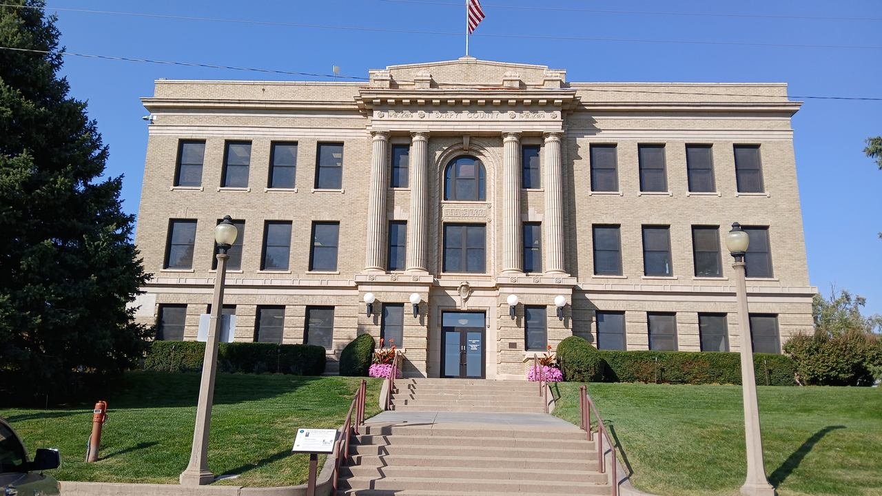 Papillion City Hall, the former Sarpy County Courthouse, in downtown Papillion, Nebraska