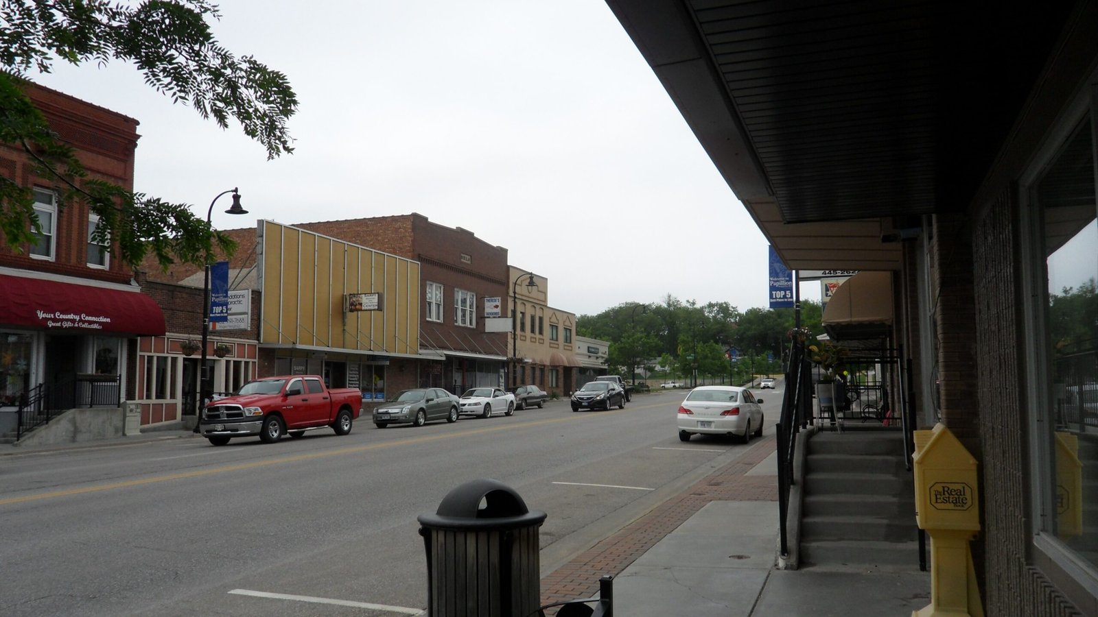 Downtown Papillion, Nebraska on Washington Avenue